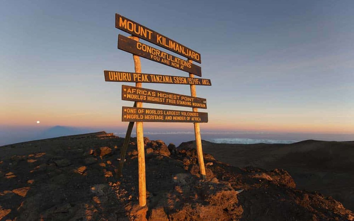 51358023 – uhuru peak highest summit on mount kilimanjaro in tanzania, africa. 51358023 - uhuru peak highest summit on mount kilimanjaro in tanzania, africa.